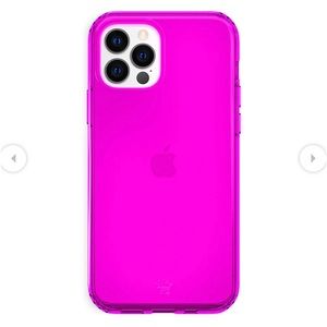 Neon hot pink IPhone 12 Pro case 💕
